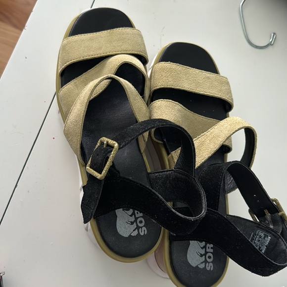 Sorel sz 9.5 platform soft sage green sandals - Picture 6 of 7